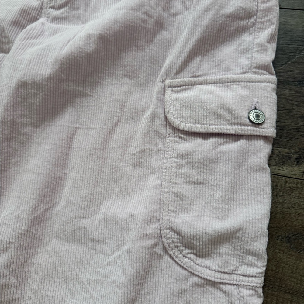 American Eagle Outfitters Light Pink Wide-Leg Cargo Pants - Picture 5 of 5